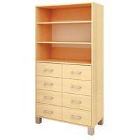 Bibliothèque Confetti avec pieds - étagères et tiroirs - Image 2