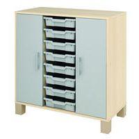 Meuble bas Confetti avec pieds - 8 bacs et portes - Image 2