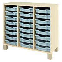 Meuble droit Confetti avec pieds et 24 bacs - Image 2