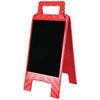 Chevalet avec message effaçable ardoise / rouge - Novap - Image 2