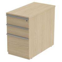 Caisson Fixe 3 tiroirs 43 x 80 ht 72 cm Chêne - Image principale