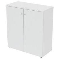 Armoire Portes Battantes 100 x 45 ht 110 cm Blanc - Image principale