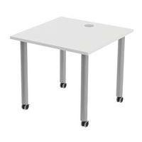 Table de réunion Tubo à roulettes 80 x 80 cm - Image principale