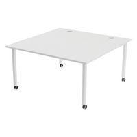 Table de réunion Tubo à roulettes 140 x 140 cm - Image 5