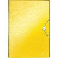 Lot de 5 Classeur ménager  Wow - jaune-  Leitz - Image principale