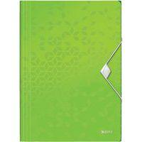 Lot de 10 Chemise 3 rabats en polypropylène Leitz Wow vert - Image principale