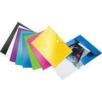 Lot de 10 Chemise 3 rabats en polypropylène Leitz Wow jaune - Image 4