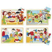 Les bons moments de l'école - Lot de 4 puzzles - Image principale