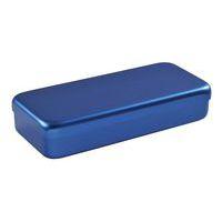 Boite aluminium 18 x 9 x 3 cm bleu - Image principale