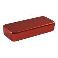 Boite aluminium 18 x 9 x 3 cm rouge - Image principale