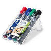 Etui 4 marqueurs permanents pointe ogive Staedtler assortis - Image 4