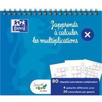 Lot de 80 stickers gabarit multiplication 15x12,5 cm - Image principale