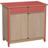 Bahut ligne Lili 2 portes/ 2 tiroirs corail - Image principale