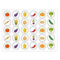 Rouleau 900 gommettes 20mm légumes - Image 2