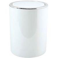 Poubelle Kamaka 6l sdb blanc ABS push in - Image principale