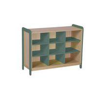 Meuble colonnes + niches Lili 3 col/9cases Ht 98 cm kaki - Image principale