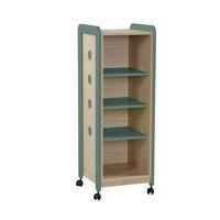 Meuble Lili 1 colonne 4 niches avec roulettes hauteur 137 cm kaki - Image principale