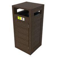 Poubelle Canopée tri 2x60L p. pluie p. sac plast recyclé Espace Urbain - Image principale