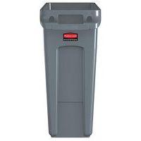 Collecteur Slim Jim® avec conduits d'aération 60 L gris - Rubbermaid - Image principale