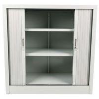 Armoire basse à rideaux en kit - Largeur 100 cm - Manutan Expert - Image 3