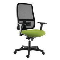 Fauteuil accoudoirs 3D Buz dos résille noire assise tissu M1 - Image 2