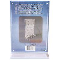 Cadre photo ou affichette magnétique en forme T A5 - Manutan - Image 2