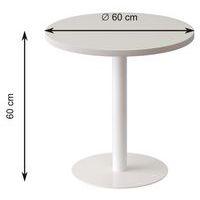 Guéridon bas Easy Office pied métal Ø 60 cm plateau coloris Anis - Image 2