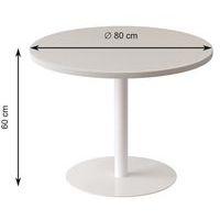 Guéridon bas Easy Office pied métal Ø 60 cm plateau coloris décor Zen - Image 2