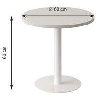 Guéridon bas Easy Office pied métal Ø 60 cm plateau coloris décor Lagune - Image 4