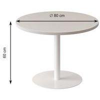 Guéridon Easy Office bas pied métal Ø 60 cm plateau Décor Safran - Image 2