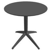 Table DOCK Ø 60 cm pied anthracite plateau anthracite - Image principale