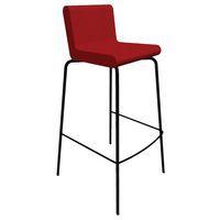 Tabouret ALTO ass/dos enduit PVC M1 Groseille pied Noir - Image principale