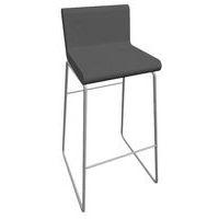 Tabouret CYCLO ass/dos enduit PVC M1 Gris souris pied Gris - Image principale