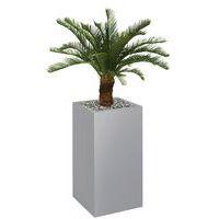 Bac haut métal O'CARRE Gris sur roulettes Palmier - Image principale