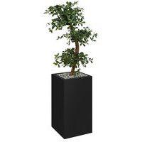 Bac haut métal O'CARRE Noir sur roulettes Bonzaî Haut - Image principale