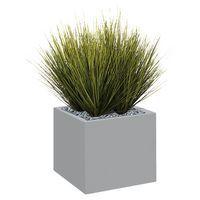 Bac bas métal O'CARRE Gris sur patins Graminées - Image principale