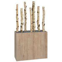 Jardinière bois BOSCO mobile Bouleau - Image principale