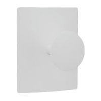 Patère MONTBAZON 1 tête magnétique Blanc - Image principale