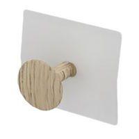 Patère murale ALFONSE Blanc 1 tête Frêne - Image principale