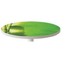 Guéridon bas Easy Office pied métal Ø 80 cm plateau coloris décor Zen - Image 3