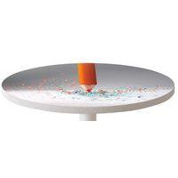 Guéridon bas Easy Office pied métal Ø 60cm plateau coloris décor Crayons papier - Image 3