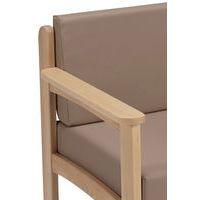 Canapé 3 places Autize structure Naturel PVC 9434 Terre - Image 3