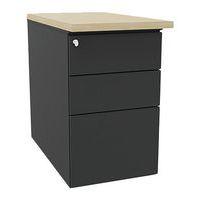 Caisson hauteur de bureau IDEA métal profondeur 80 cm - Image 4