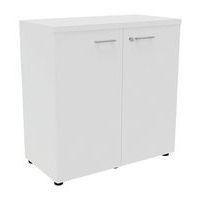 Armoire portes battantes haut. 89 cm blanc/blanc - Image principale