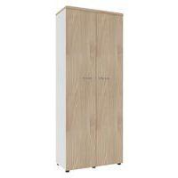 Armoire portes battantes haut. 217 cm blanc/orme - Image principale