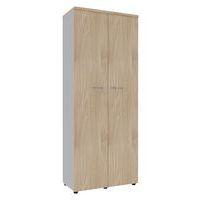 Armoire portes battantes haut. 217 cm alu/orme - Image principale