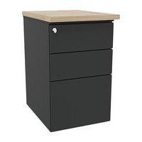 Caisson hauteur de bureau IDEA métal profondeur 60 cm - Image principale