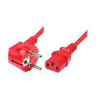 Cordon 1.8m rouge pour alimentation PC CEE 7/7 vers IEC C14 - Image principale