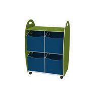 Bac de rangement 4 tiroirs - Anis / bleu - Image principale