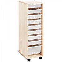 Colonne haute à bacs incolores - Teinte Bouleau - Image principale